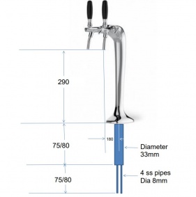Cobra 2 Cosmetal 2 way tap